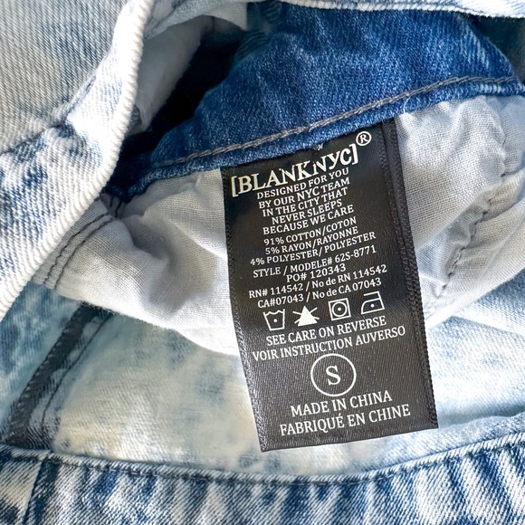 BLANKNYC Head Backstage Acid Wash Denim Romper Jumpsuit - Picture 10 of 15